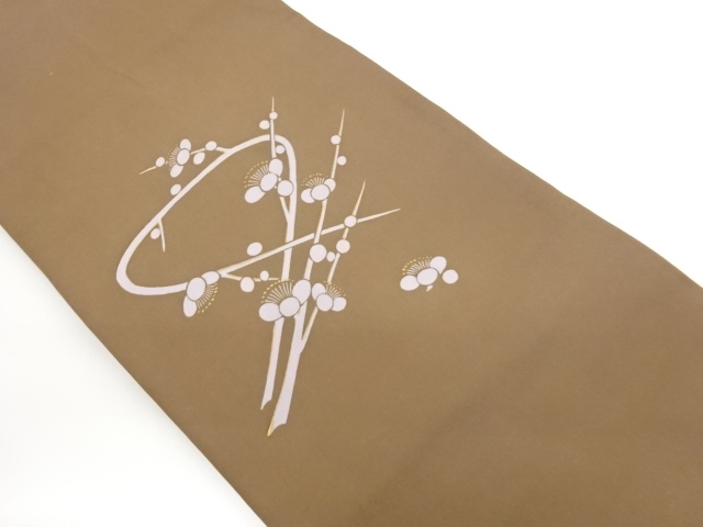 JAPANESE KIMONO / NAGOYA OBI / SHIOZE / KINSAI / UME